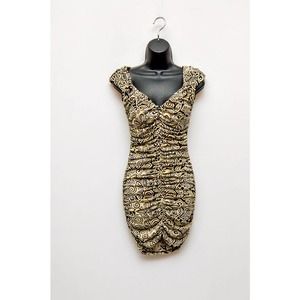 1990s Misope made in USA poly/spandex blend mini dress